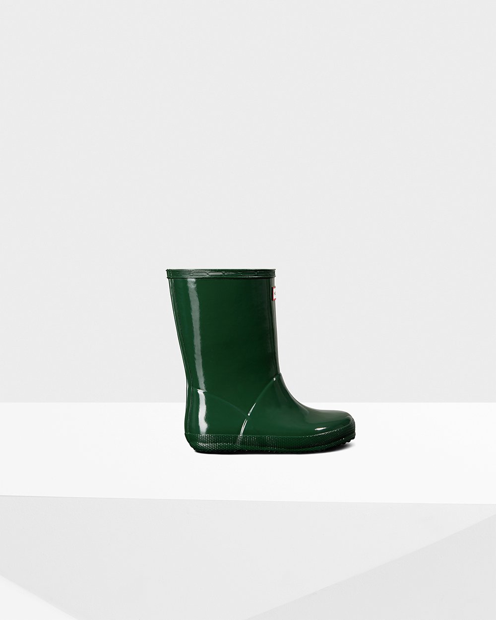 Botas De Agua Original First Classic Gloss Hunter Niños - Verdes - 431569HWE